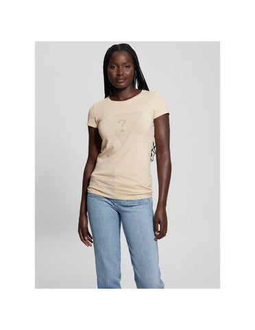 GUESS DONNA - SS TRIANGLE MAZE R3 TEE - UNICA