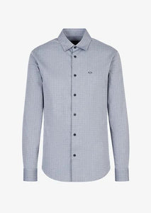 ARMANI EXCHANGE UOMO - CAMICIA - BLUETTE